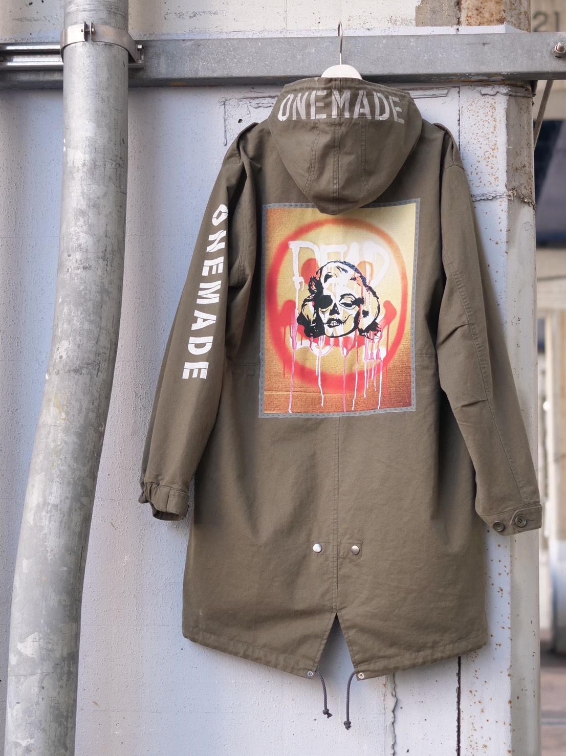 【世界で一枚だけ】別注 モッズコート / マリリンモンロー / ヴィンテージカーキ / ハンドメイド / アートブランド / UNISEX /PARKA SHELL M-1951 / M-51