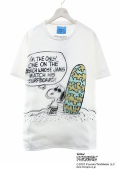 【PEANUTS  SNOOPY】 TR-099 / スヌーピー3DプリントTシャツ/  / WHITE / UNISEX