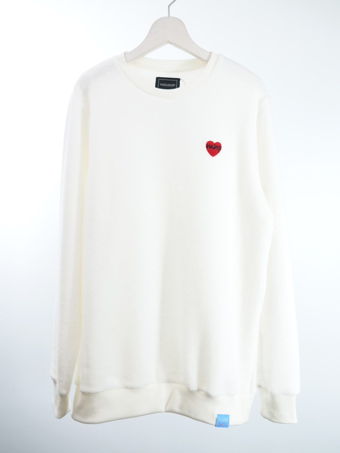 【パリで愛される】PARISブランド /  ハートワンポイント / WOOLブレンド / ユニセックス / セーター