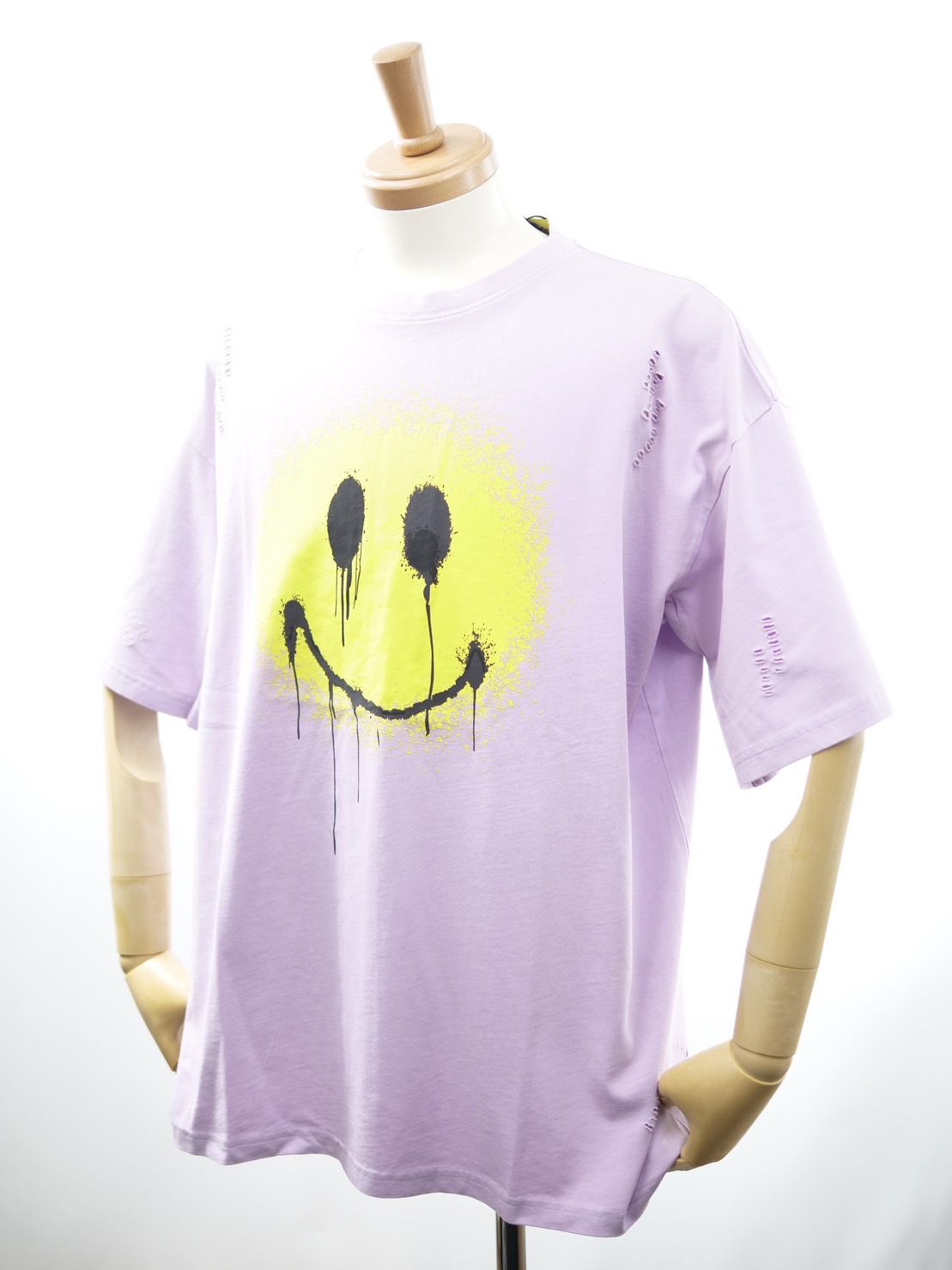 【maxsix x Trick Or Chic】 オーバーサイズTシャツ / ビンテージパープル / アートTシャツ / オールジェンダー / ユニセックス /
