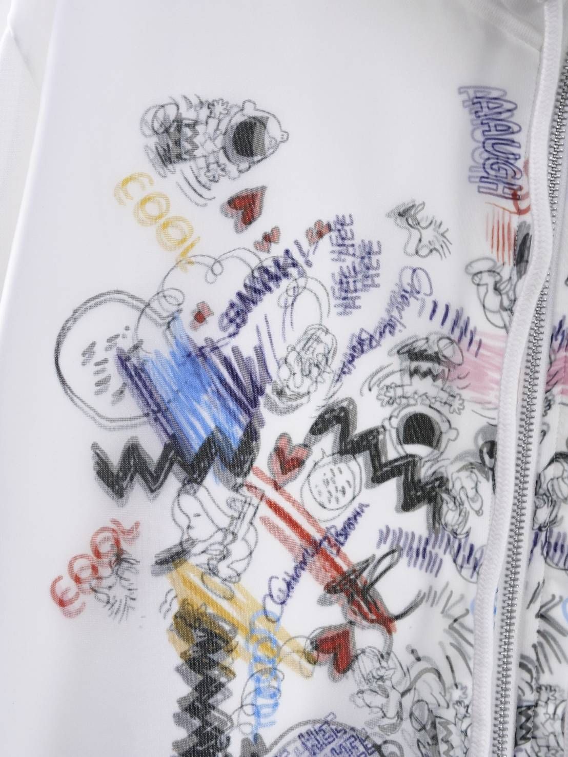 【スヌーピーシリーズ】 TR-102 / PEANUTS / SNOOPY / ライセンス商品 / 3Dアート / スヌーピーパーカー / WHITE / UNISEX