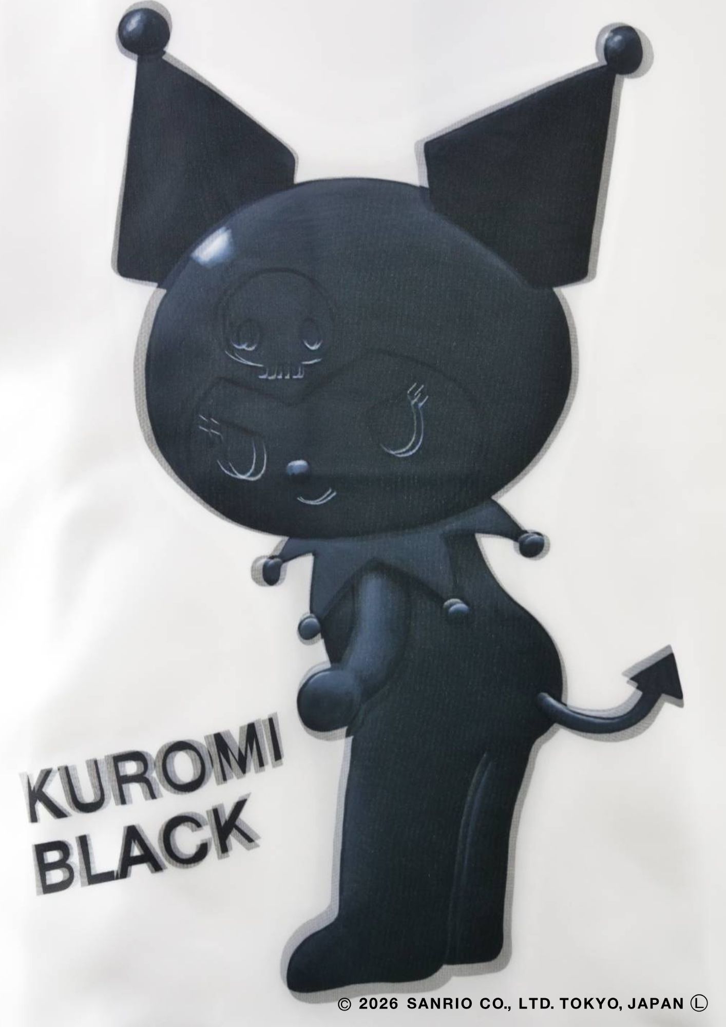 【KUROMIデザイン】TR-096 / 3DアートTシャツ / サンリオキャラクターコラボ / WHITE / ユニセックス