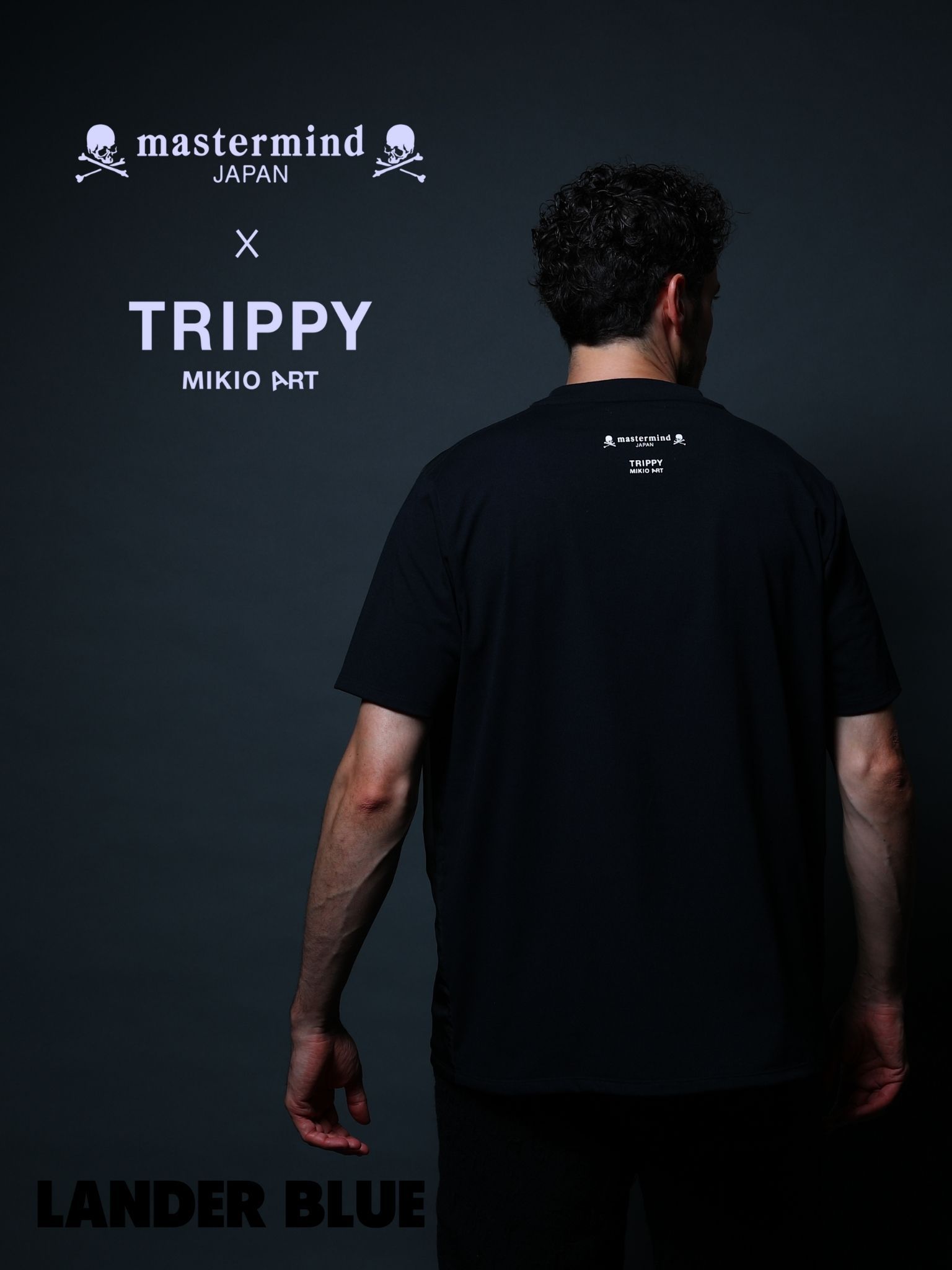 1月17日からの販売【mastermind JAPAN コラボレーション】 TRMM-001 MONALIZA /T-SHIRT /BLACK/ 3Dアート/ UNISEX/