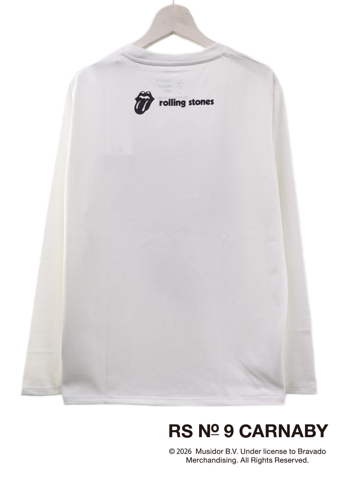 【The Rolling Stones×TRIPPY MIKIO ART】TR-158 / 3DTシャツ / WHITE / ロンT / ユニセックス