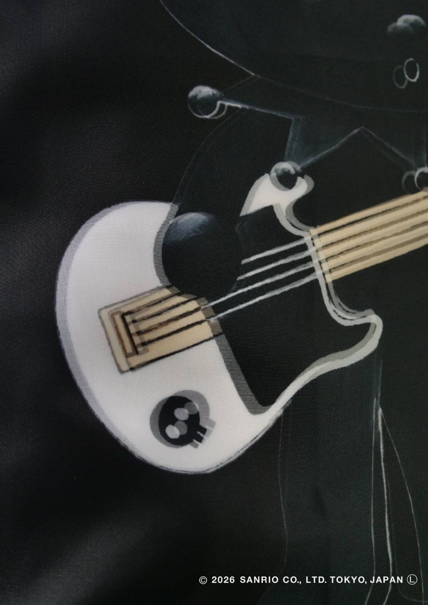 【KUROMIデザイン】TR-097 / 3DアートTシャツ / サンリオキャラクターコラボ / BLACK / ユニセックス