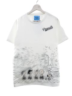 【スヌーピーシリーズ】 TR-098 / PEANUTS / SNOOPY / ライセンス商品 / 3Dアート / スヌーピーTシャツ / WHITE / UNISEX