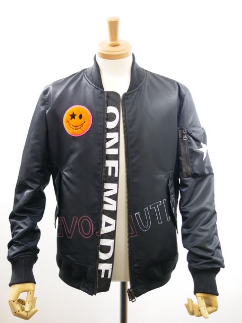 ONEMADE / LANDERBLUE別注 / 48サイズ(M〜L) / MA1 /リバーシブル / ハンドメイド/ MADE IN JAPAN