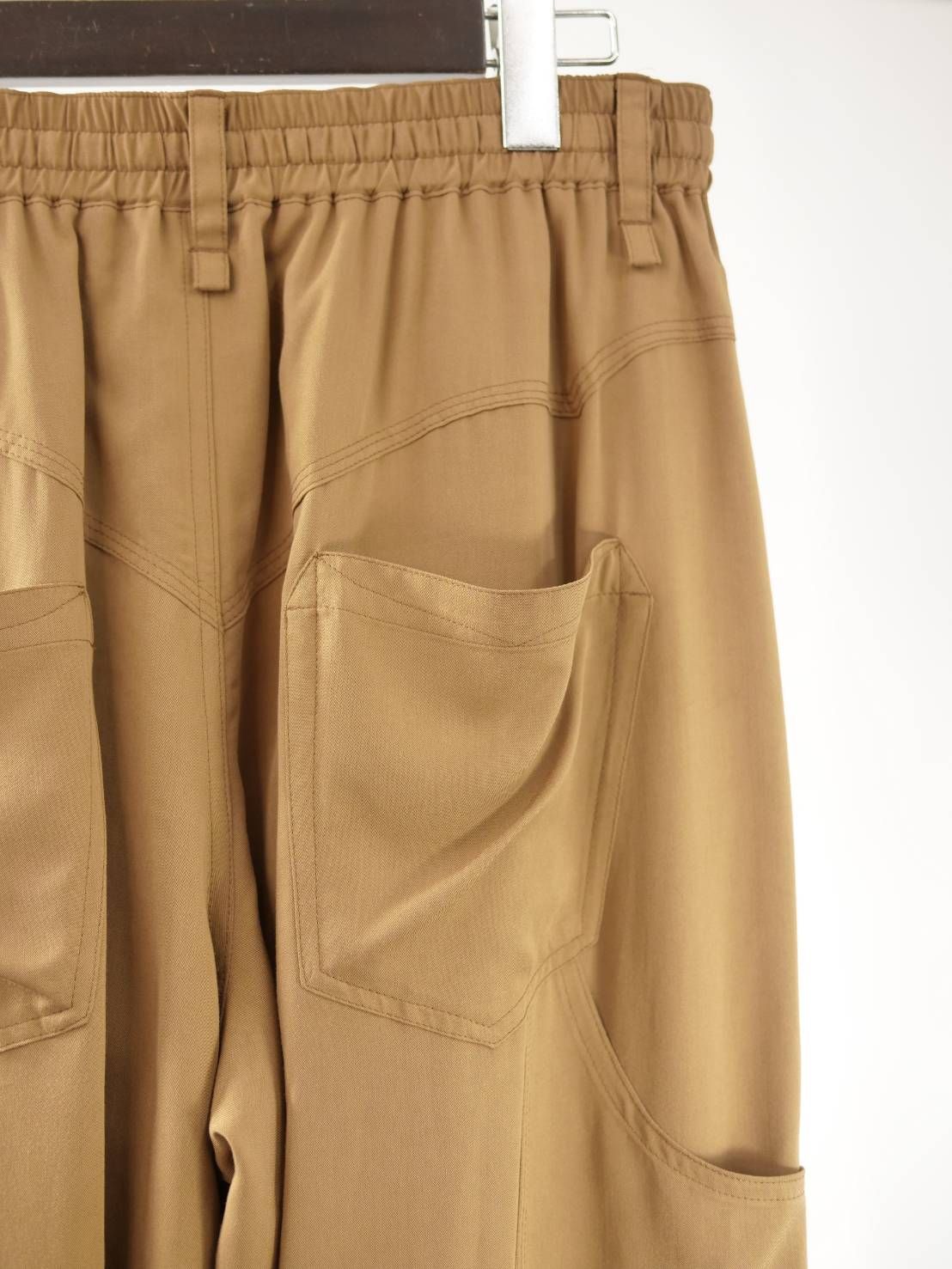 【大人のデザインスラックス】 CAMEL / ワイドスラックス / イージーパンツ