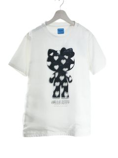 【3Dハローキティデザイン】TR-028  アートTシャツ / サンリオコラボ / WHITE / ユニセックス