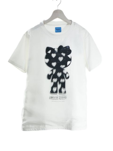 【3Dハローキティデザイン】TR-028  アートTシャツ / サンリオコラボ / WHITE / ユニセックス