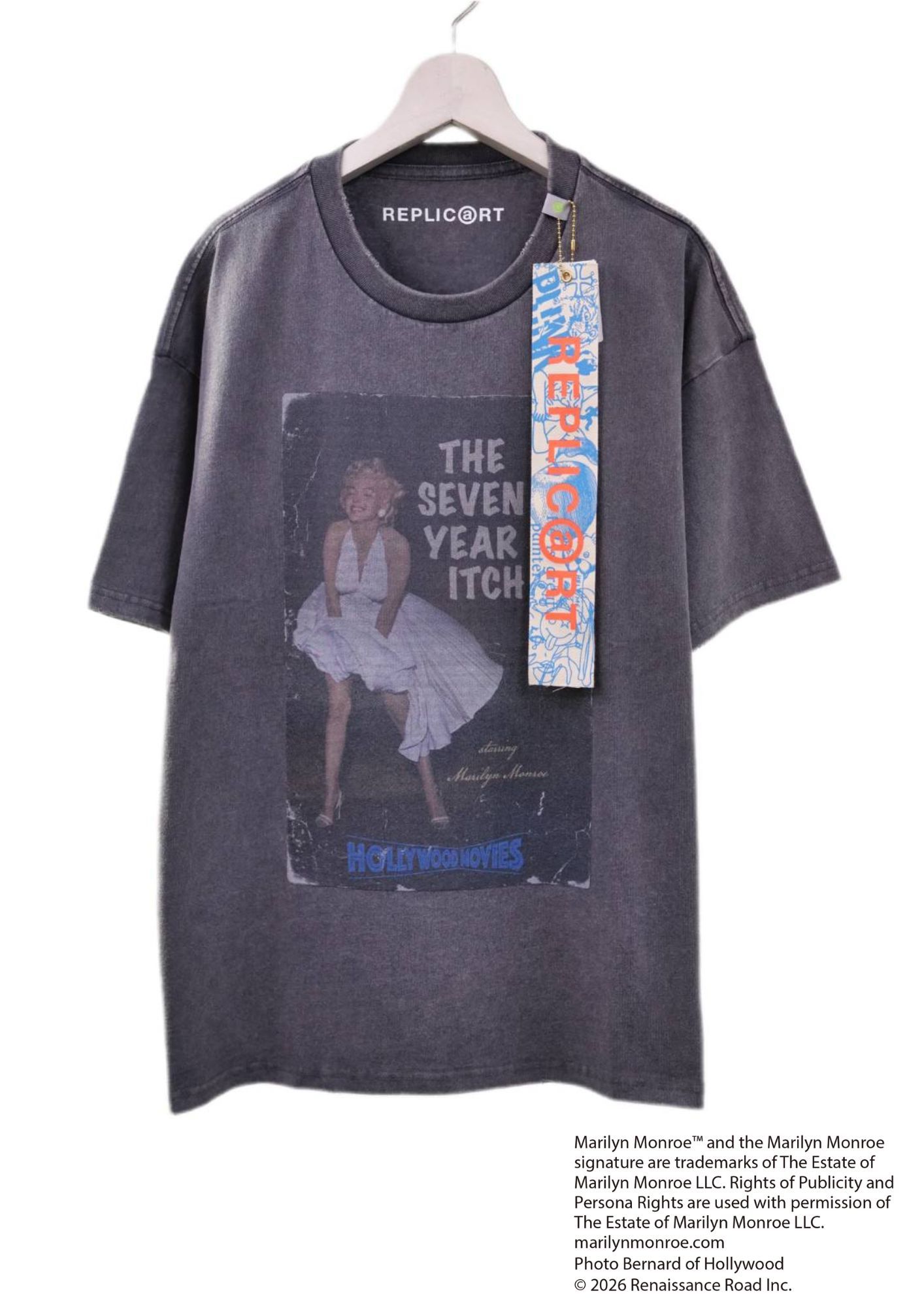 【マリリンモンロー】 RP-MM-001 / Marilyn Monroe Tシャツ / charcoal / ユニセックス / ユニセックス