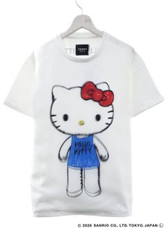 【HELLO KITTY デザイン】TR-094 アートTシャツ / サンリオキャラクターコラボ / WHITE / ユニセックス