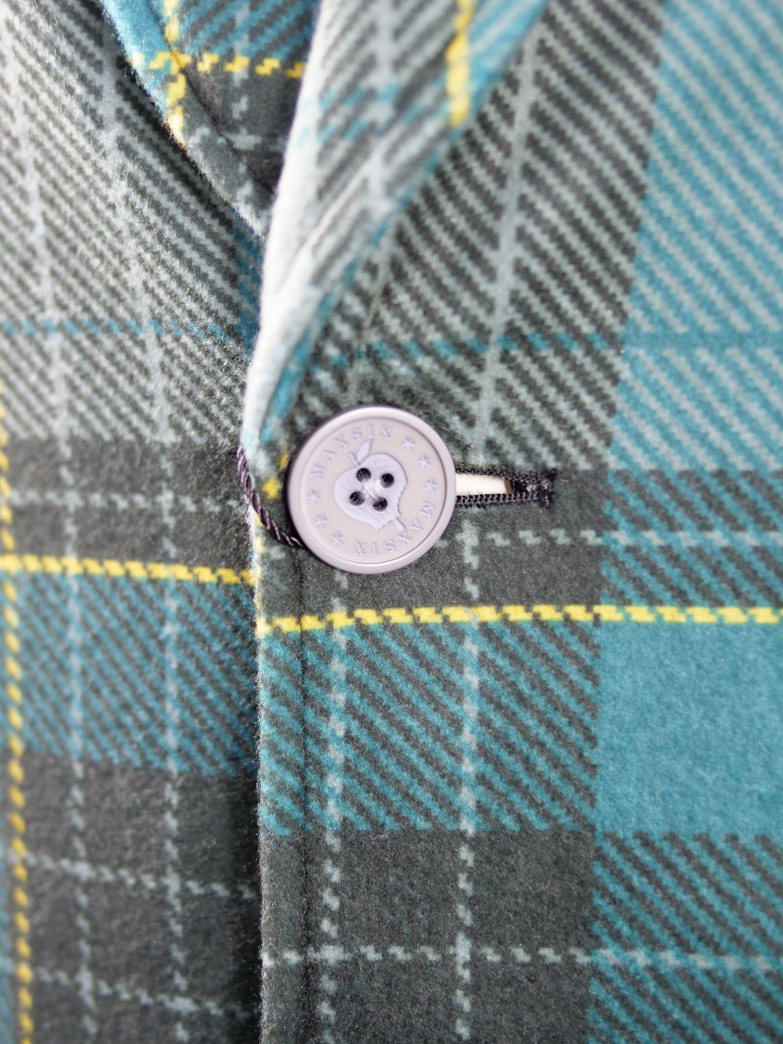 MX-1134 SHAWL COLLAR COAT / ショールカラー / タータンチェック/ ウーリーテック