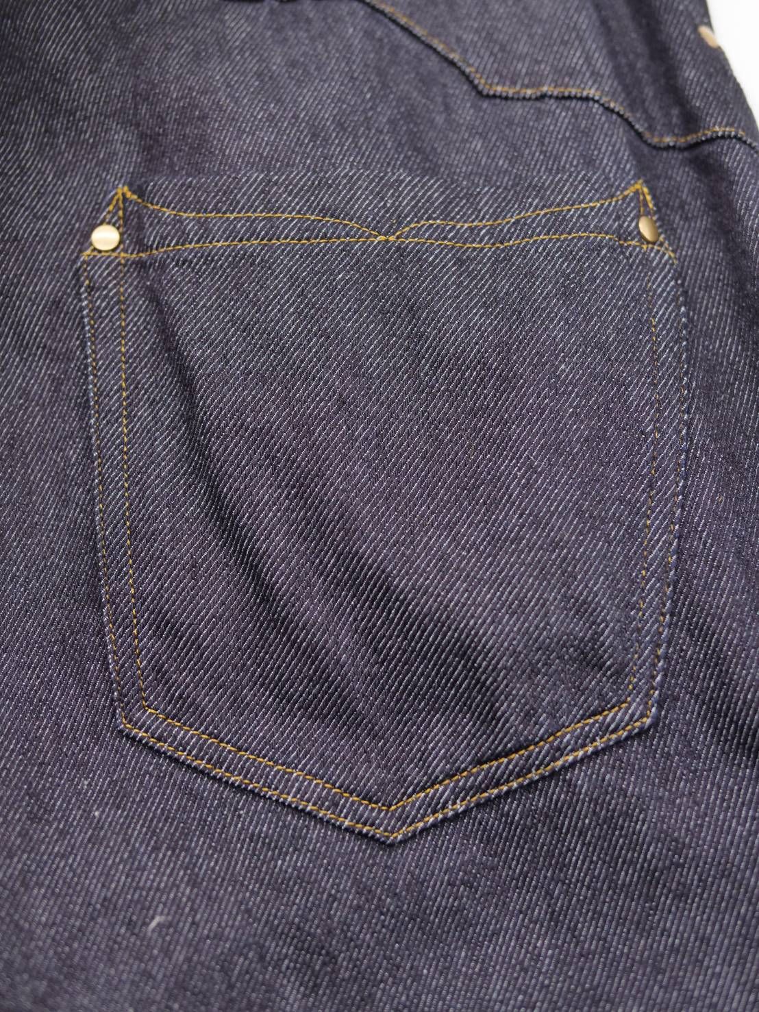 【バレルレッグデニム】 INDIGO / ワイドパンツ / デニムパンツ