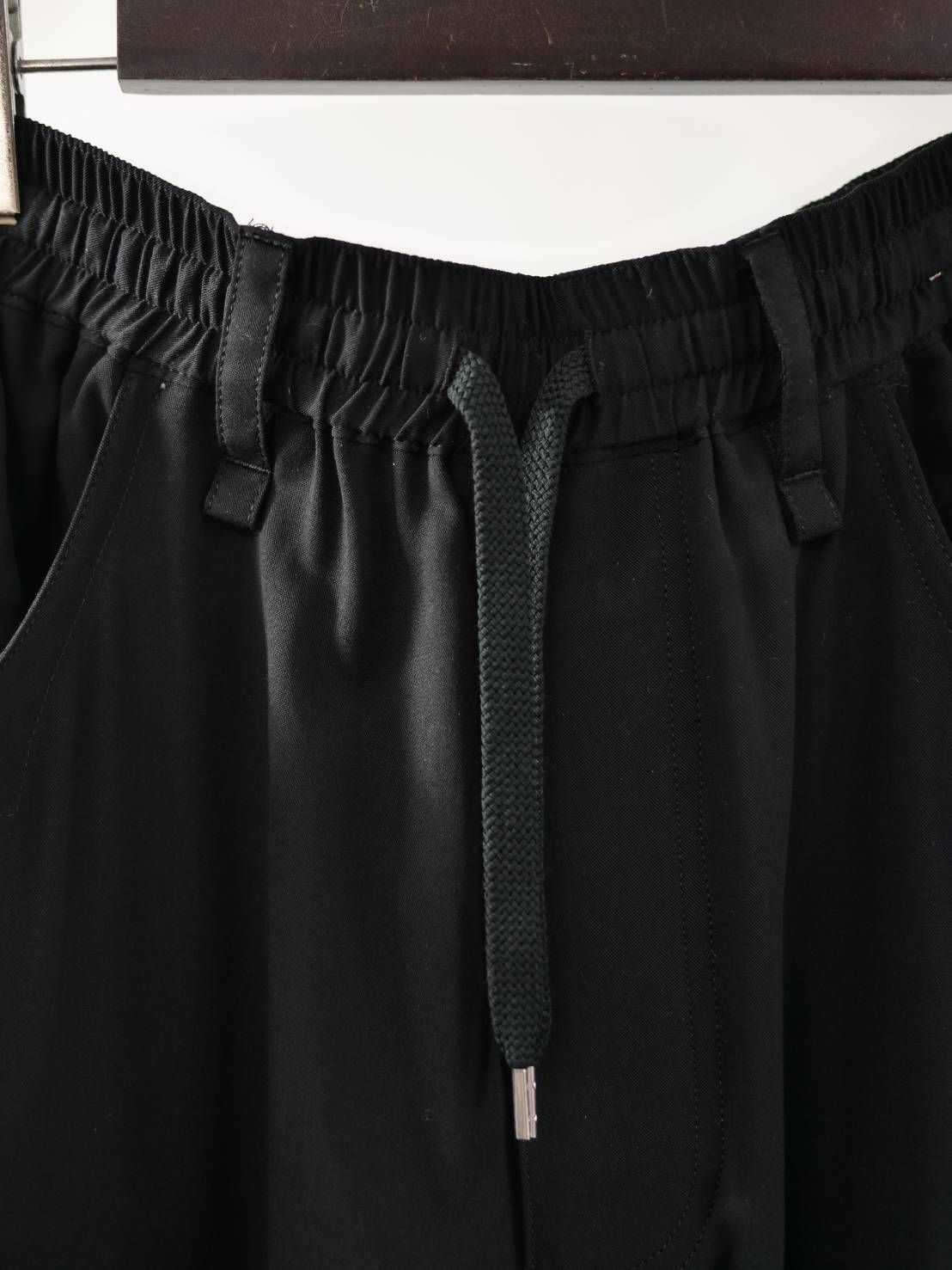 【大人のデザインスラックス】 BLACK / ワイドスラックス / イージーパンツ