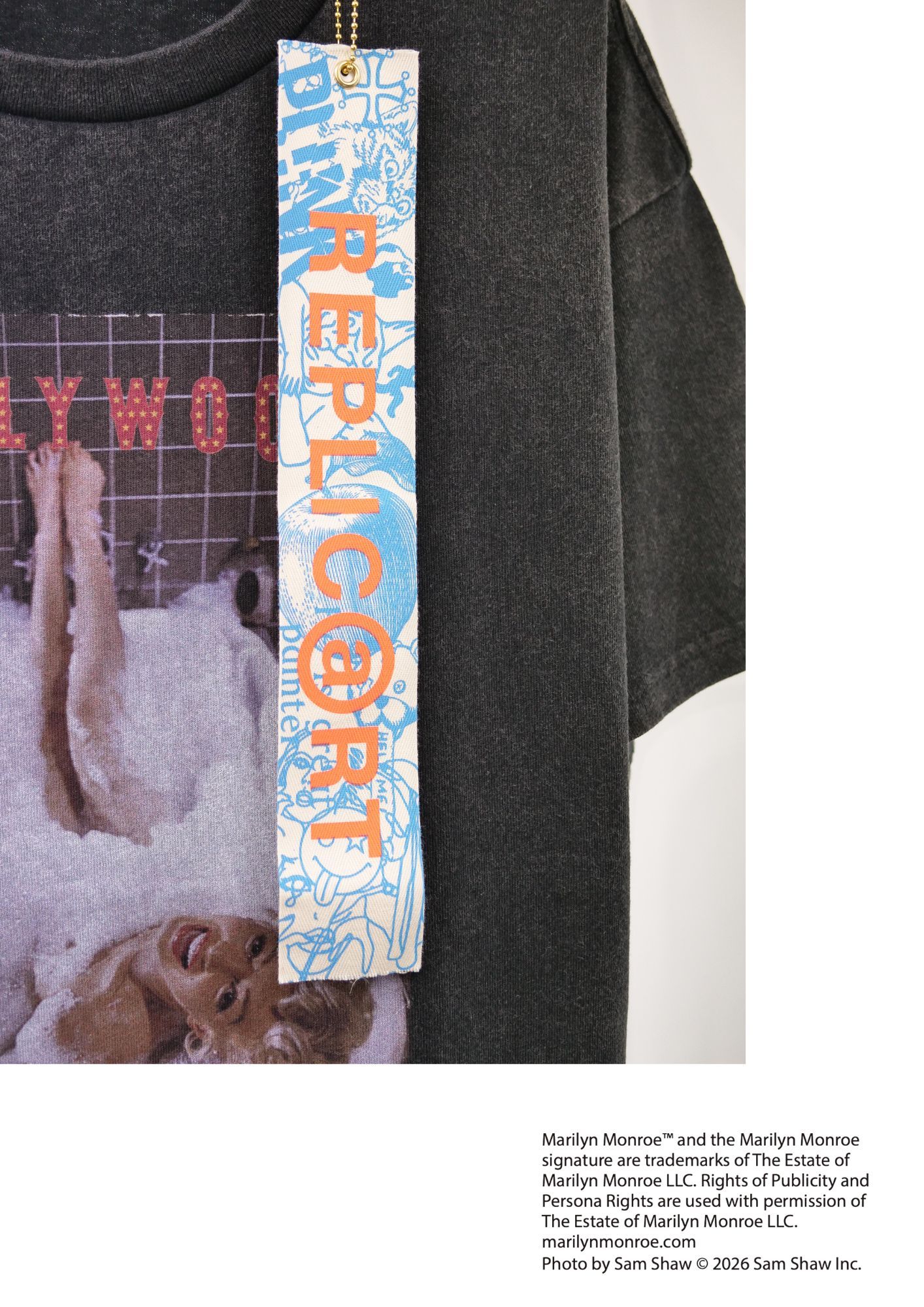 【マリリンモンロー】 RP-MM-005 / Marilyn Monroe Tシャツ / BLACK  / ユニセックス / ユニセックス