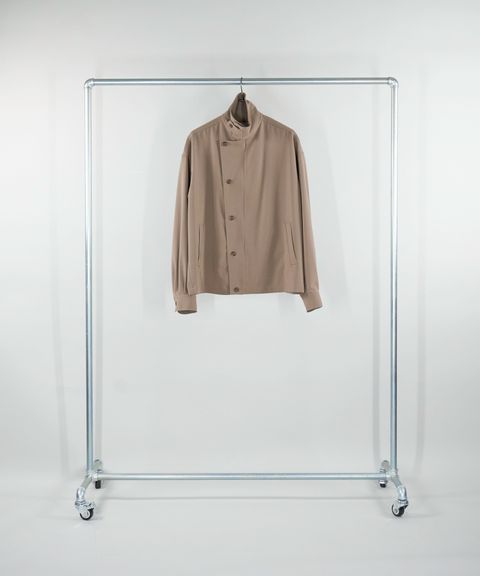 【秋冬新作】IROQUOIS / シャツジャケット / 2wayストレッチ素材 / BEIGE /  ベージュ / DRY GABERDINE ZIP SHIRT /