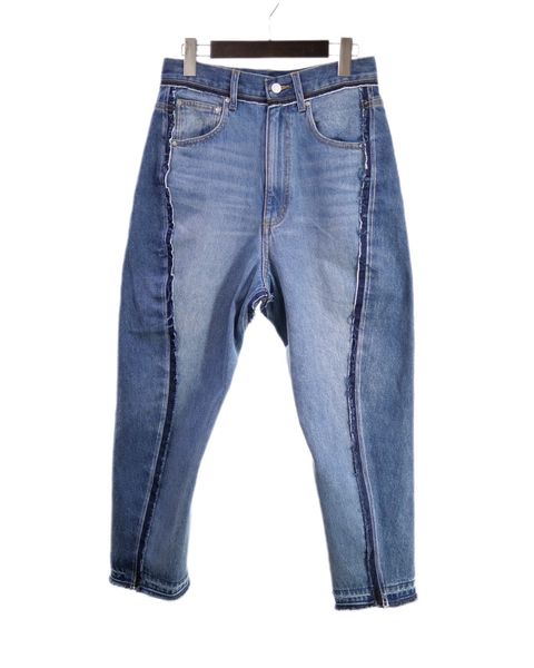 「1691」 Twisted 3D Sarouel Denim / サルエルパンツ / 立体裁断デニム / リメイクデニムパンツ /日本製