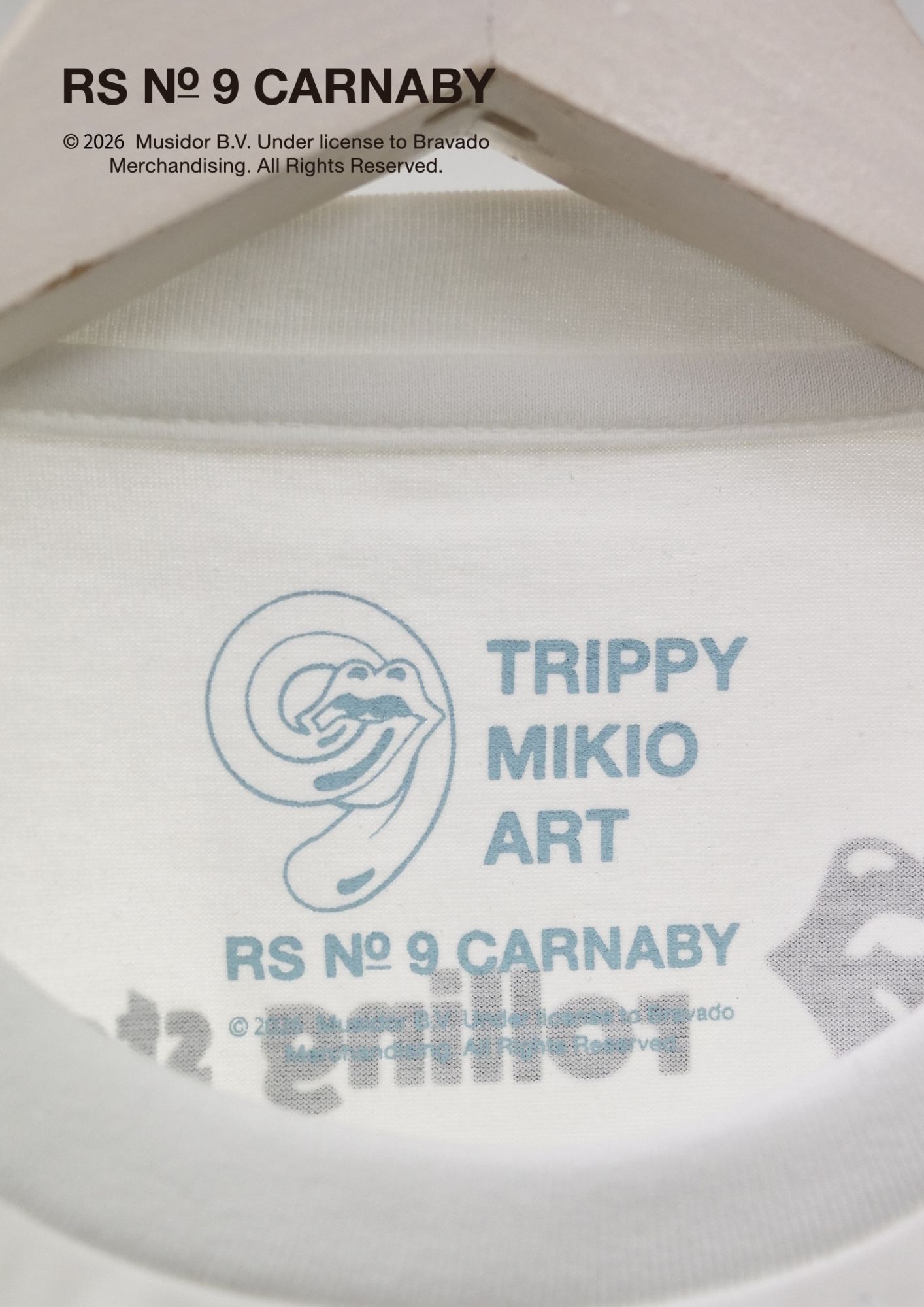 【The Rolling Stones×TRIPPY MIKIO ART】TR-158 / 3DTシャツ / WHITE / ロンT / ユニセックス