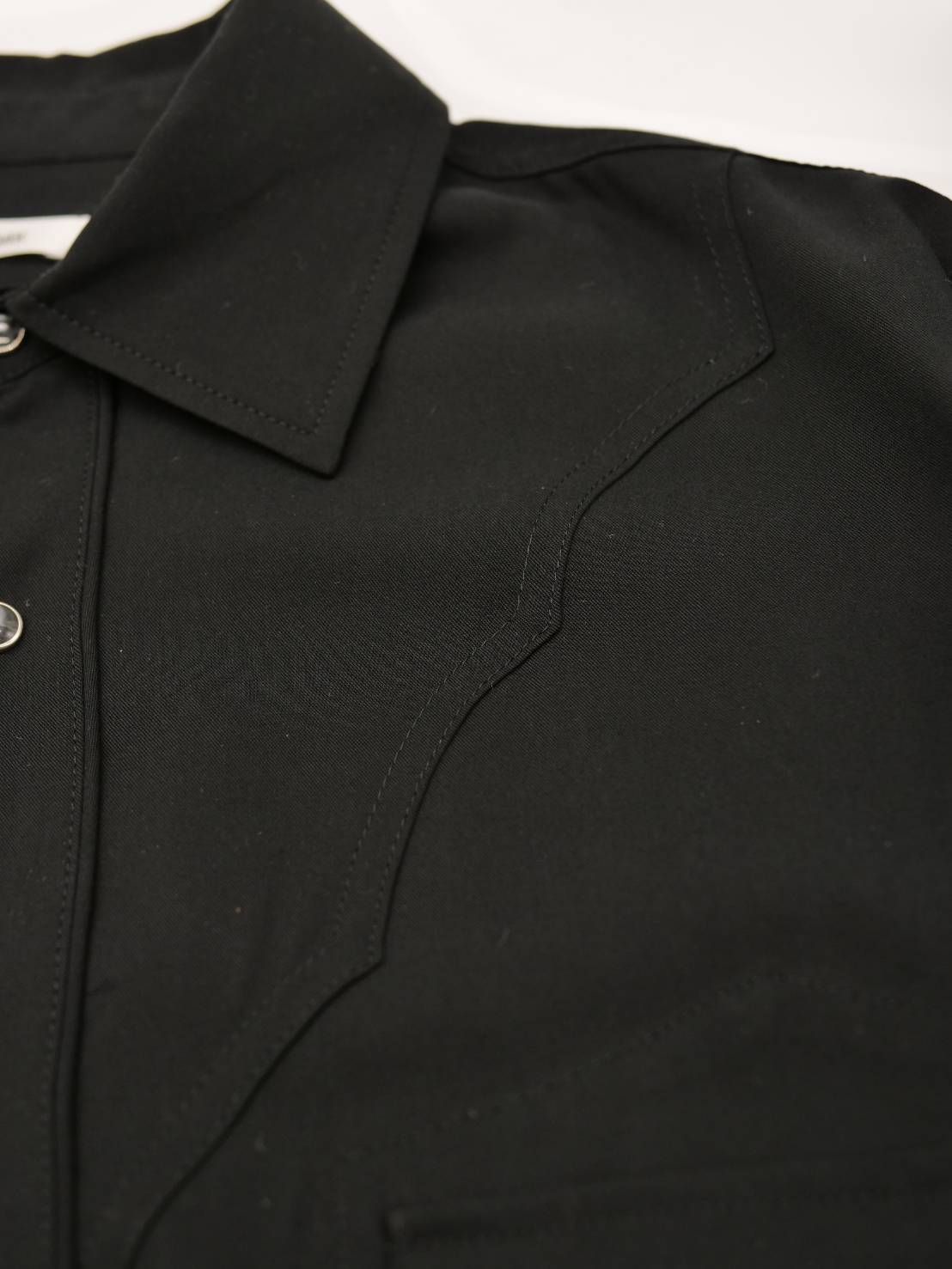 【大人のためのブラックウエスタンシャツ】 BLACK / オーバーサイズシャツ /