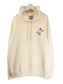ガーメントダイ /VINTAGE風 /  6.5オンス / 薄手パーカー / USAコットン / ユニセックス / デニムワッペン / ニコちゃんデザイン