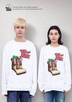 【TOM&JERRY×TRIPPY MIKIO ART】TR-156 / 3DTシャツ / WHITE / ロンT / ユニセックス