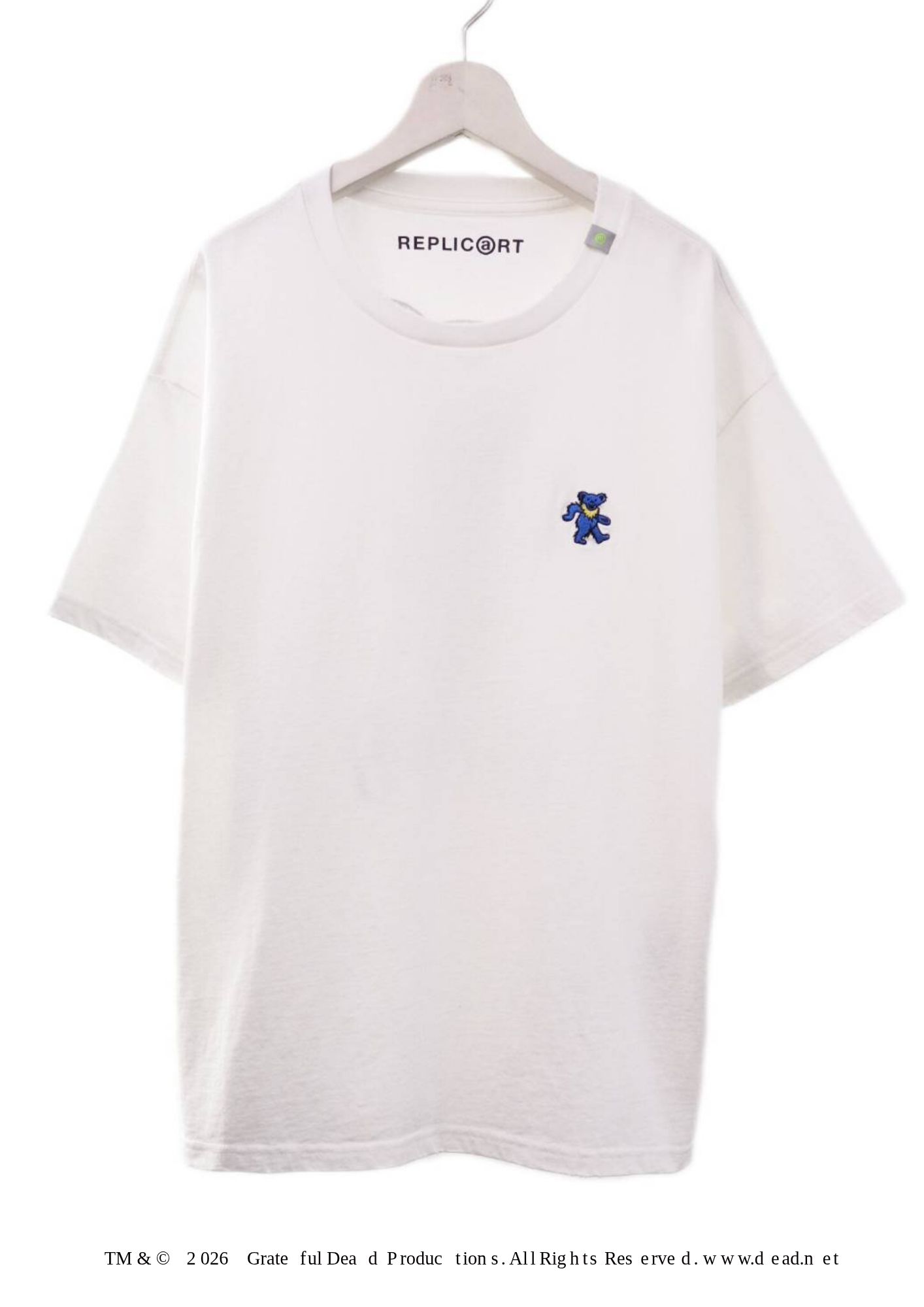 【グレイトフルデッド】 RP-GD-005 / Grateful Dead Tシャツ /  WHITE / ユニセックスRT
