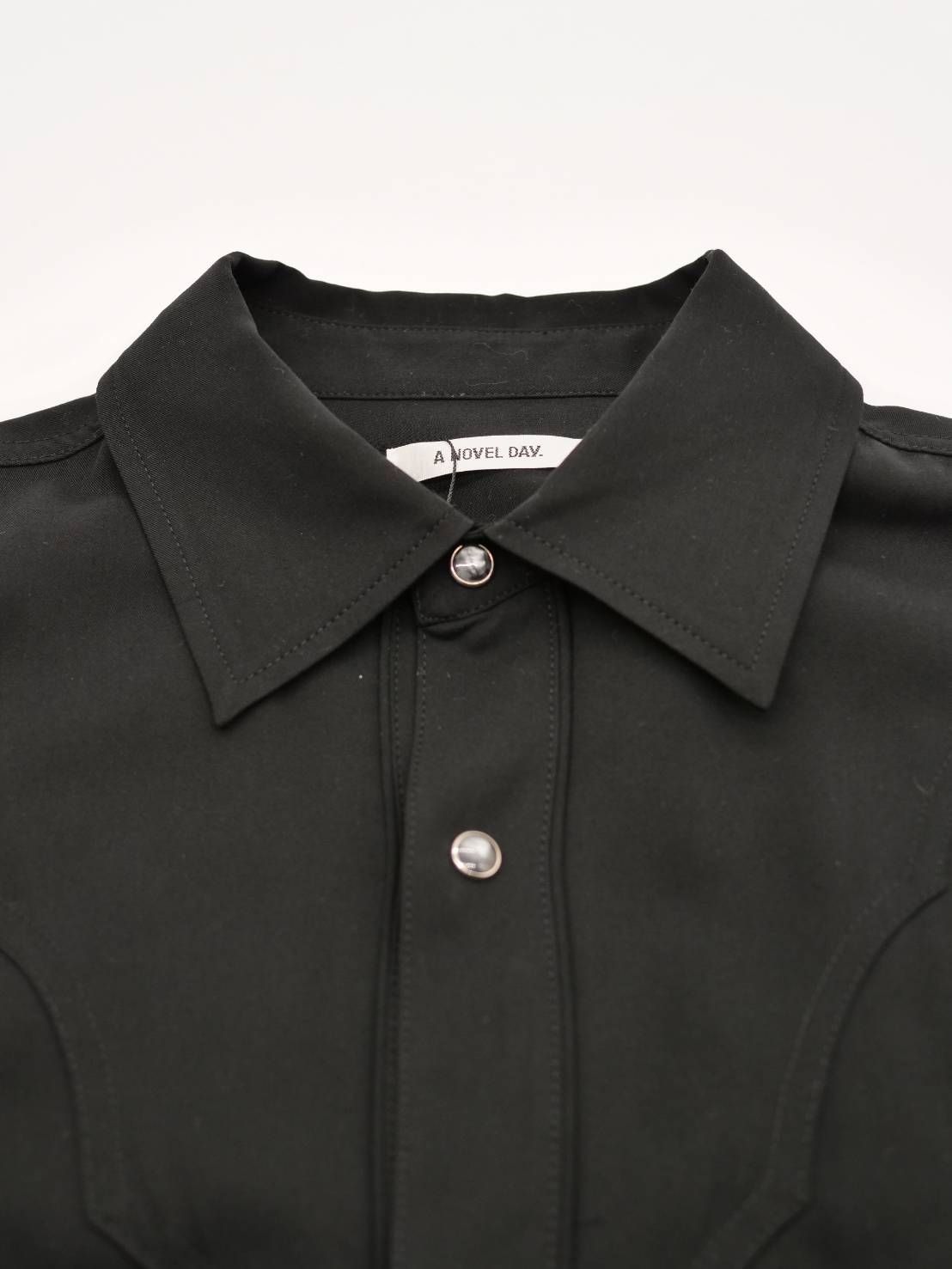 【大人のためのブラックウエスタンシャツ】 BLACK / オーバーサイズシャツ /