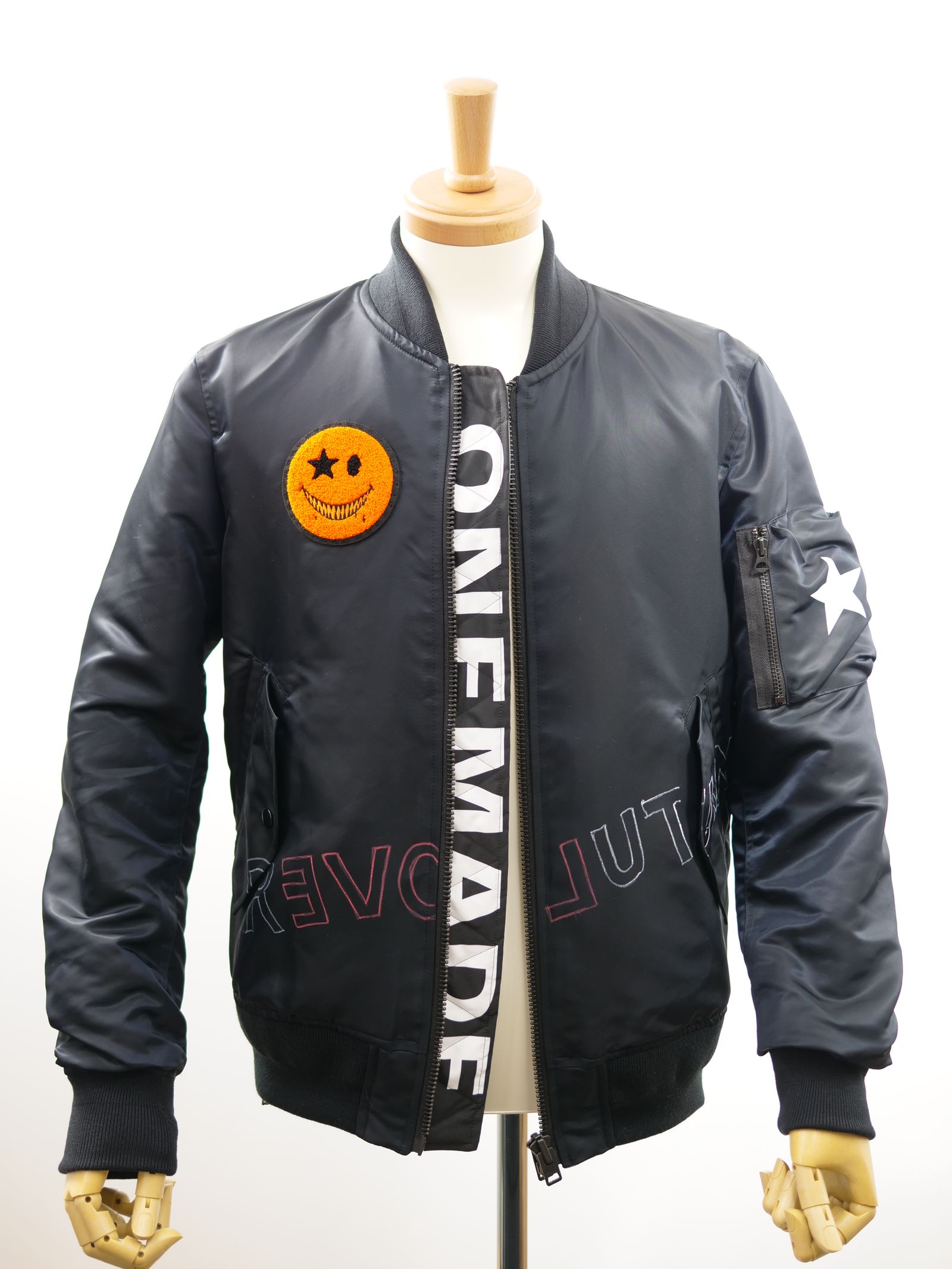 ONEMADE / LANDERBLUE別注 / 48サイズ(M〜L) / MA1 /リバーシブル / ハンドメイド/ MADE IN JAPAN