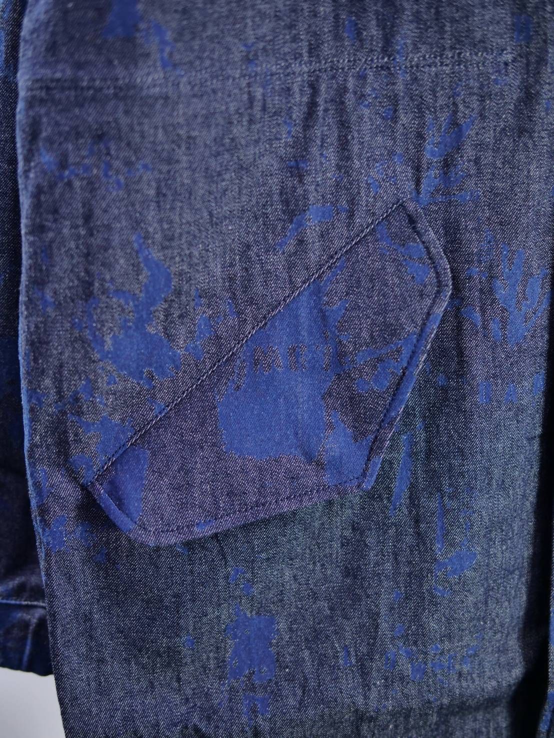 【1点物】ブリーチ花柄プリント モッズコート｜ミリタリー×現代アート｜大人のための3シーズンアウター