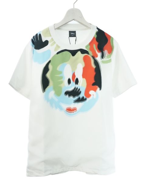 【MAXSIX3Dシリーズ】  CAMOUFLAGE / MICKEY / アートTシャツ / ディズニーライセンス商品  / WHITE / ユニセックス