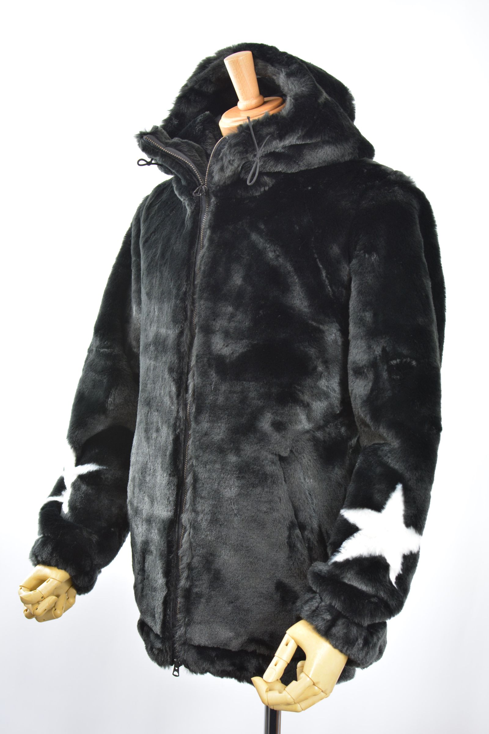 MX-1182 Faux fur coat / black / シャギーボアコート / 黒 / ファーコート/ ユニセックス