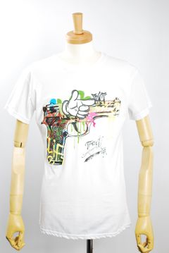 TR158M /GRAFFITI PISTOL / WHITE / グラフィティーTシャツ / アート / MADE IN ITALY