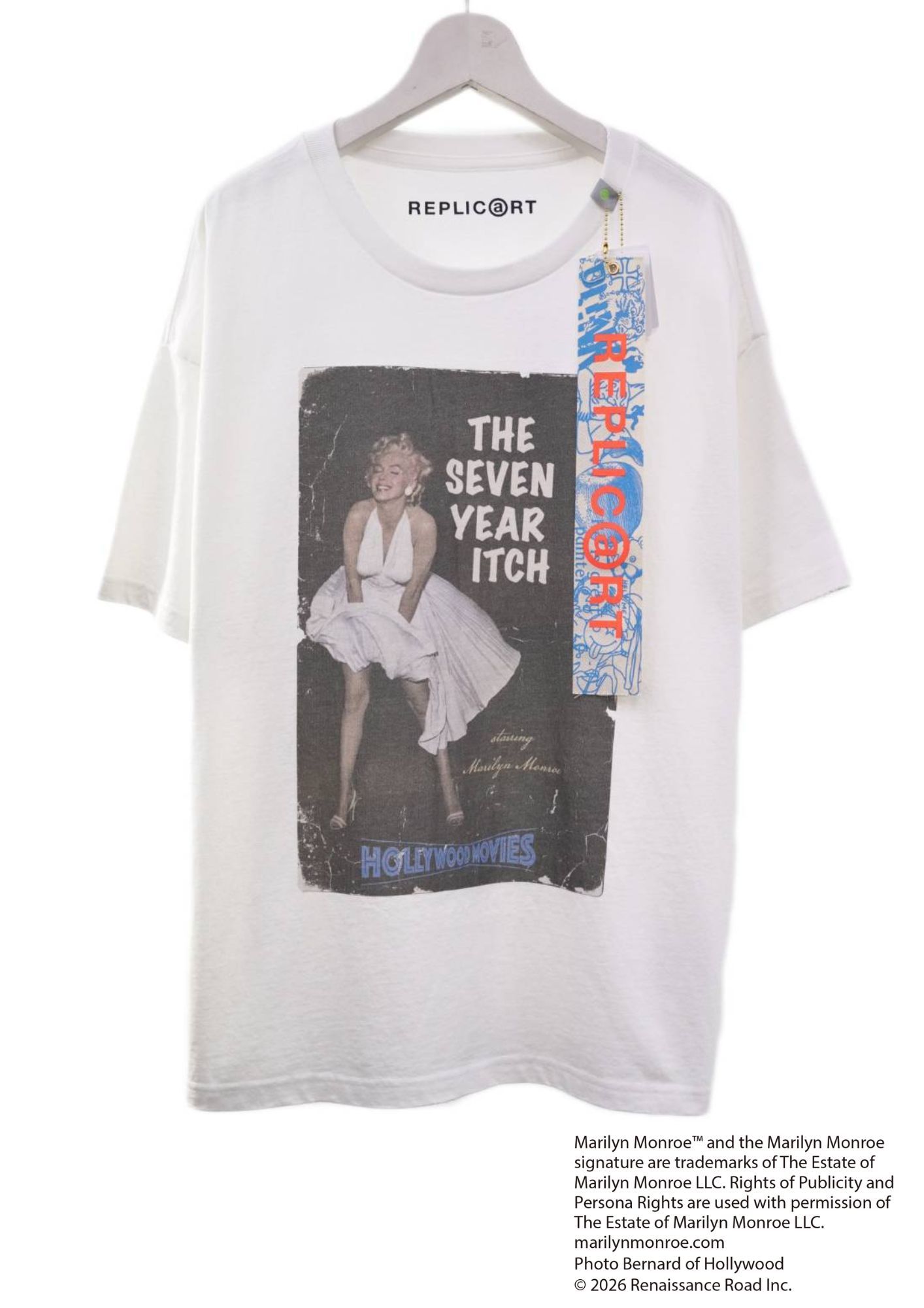 【マリリンモンロー】 RP-MM-001 / Marilyn Monroe Tシャツ / WHITE / ユニセックス
