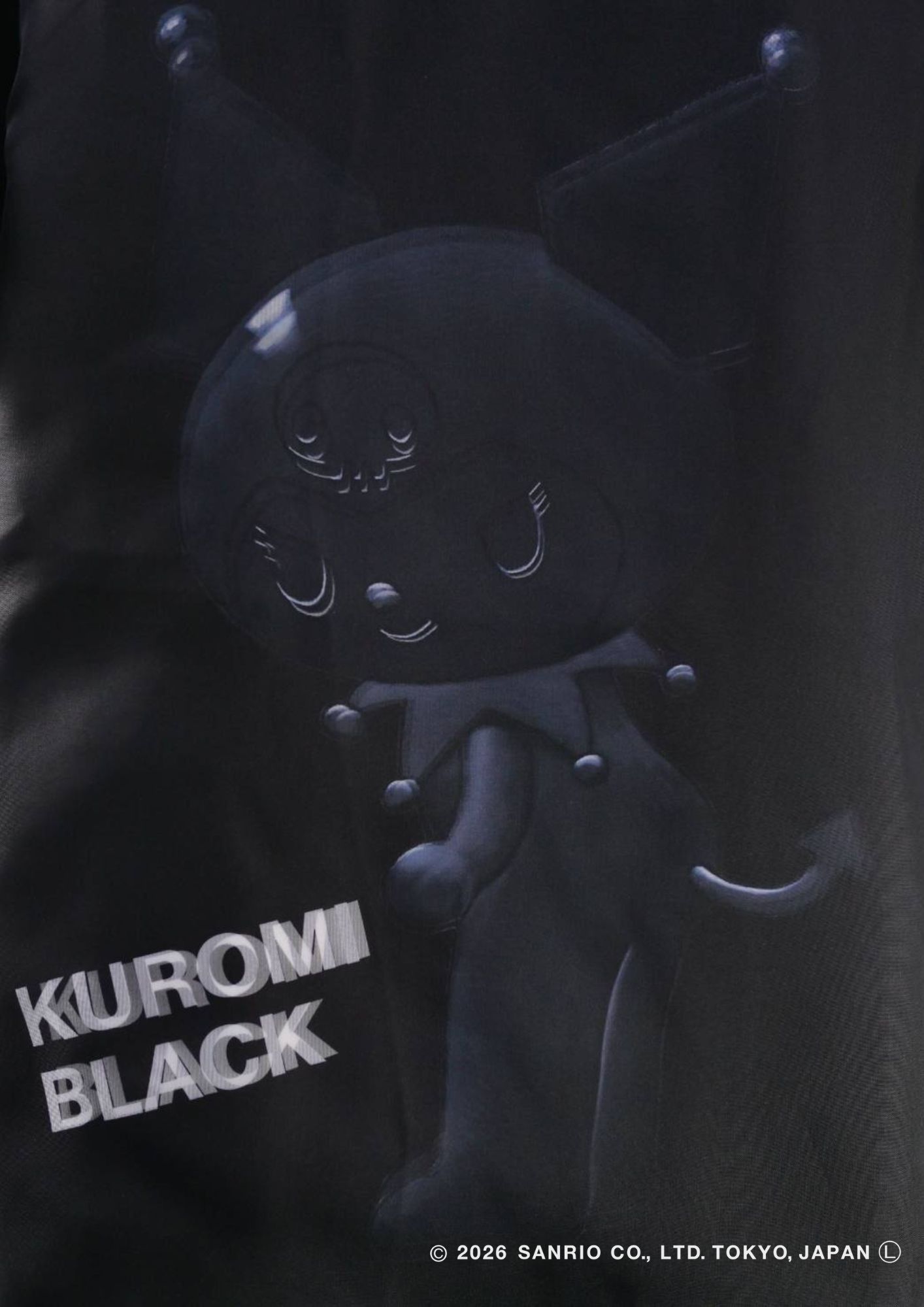【KUROMIデザイン】TR-096 / 3DアートTシャツ / サンリオキャラクターコラボ / BLACK / ユニセックス
