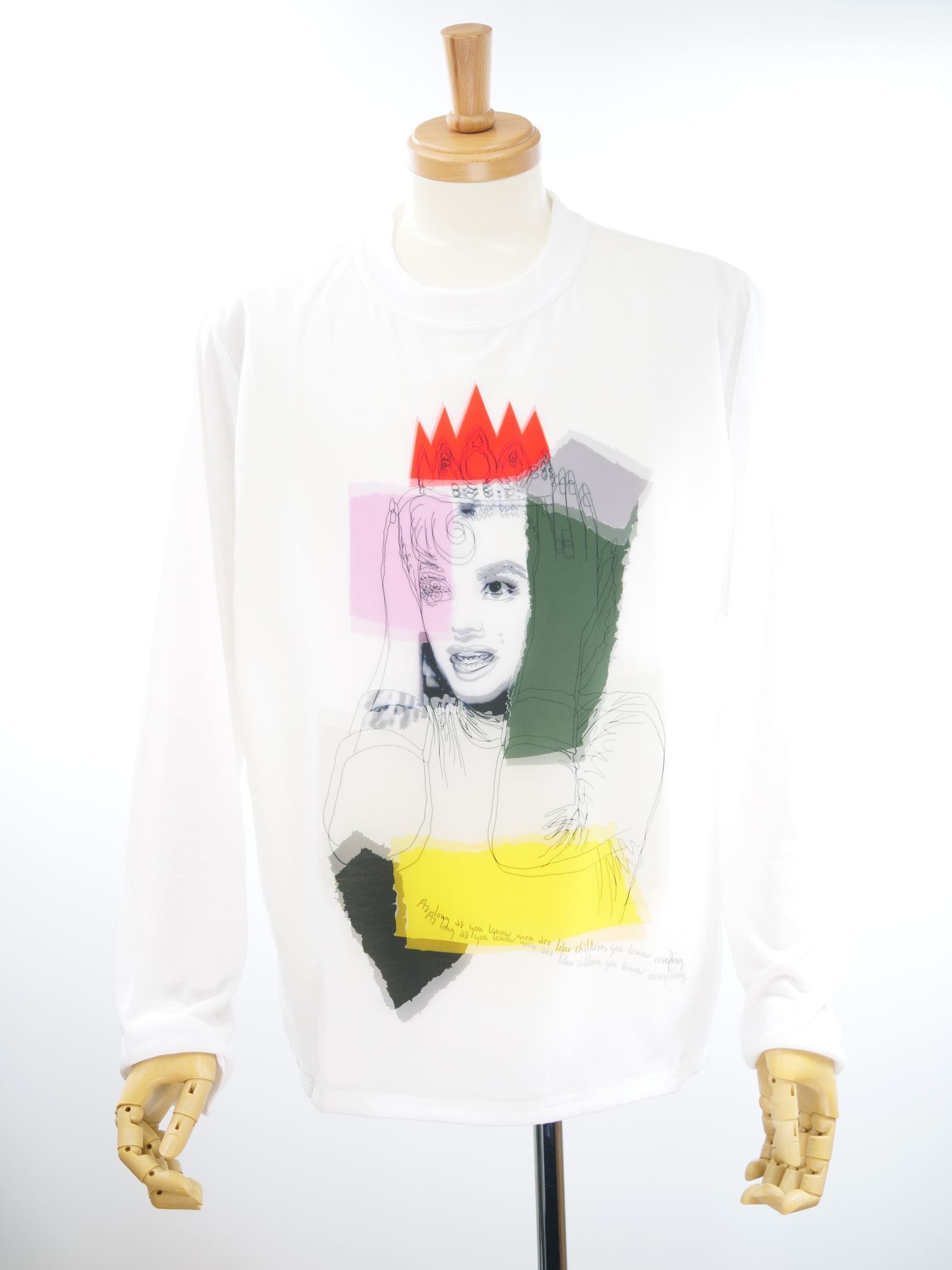 MX-1194 3D T MONROE /  WHITE / 3D 長袖Tシャツ / MADE IN JAPAN / 国産