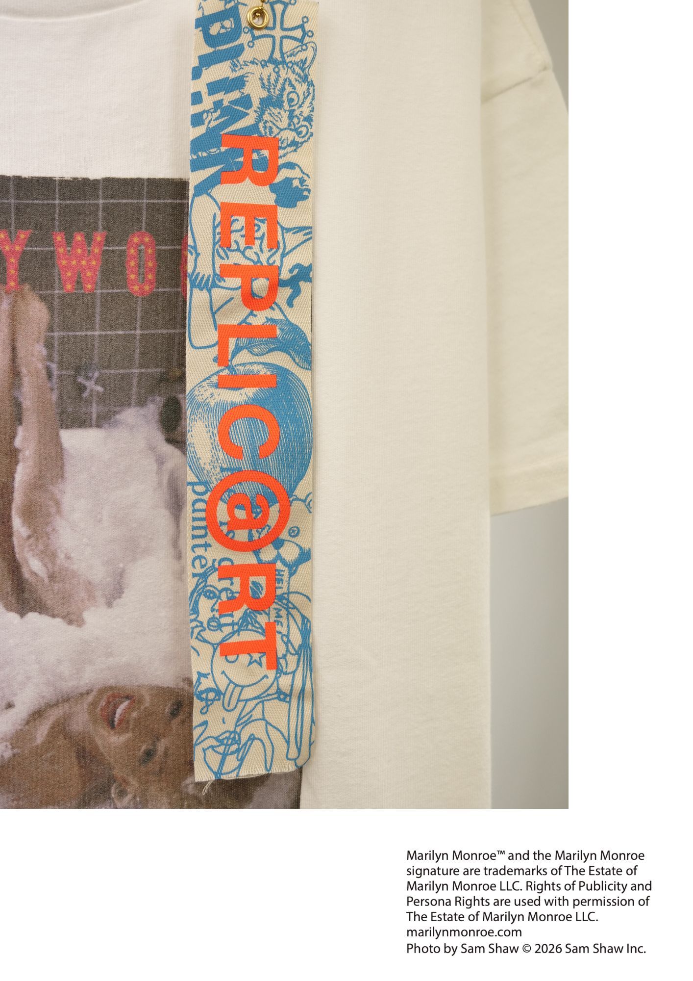 【マリリンモンロー】 RP-MM-005 / Marilyn Monroe Tシャツ / WHITE / ユニセックス / ユニセックス