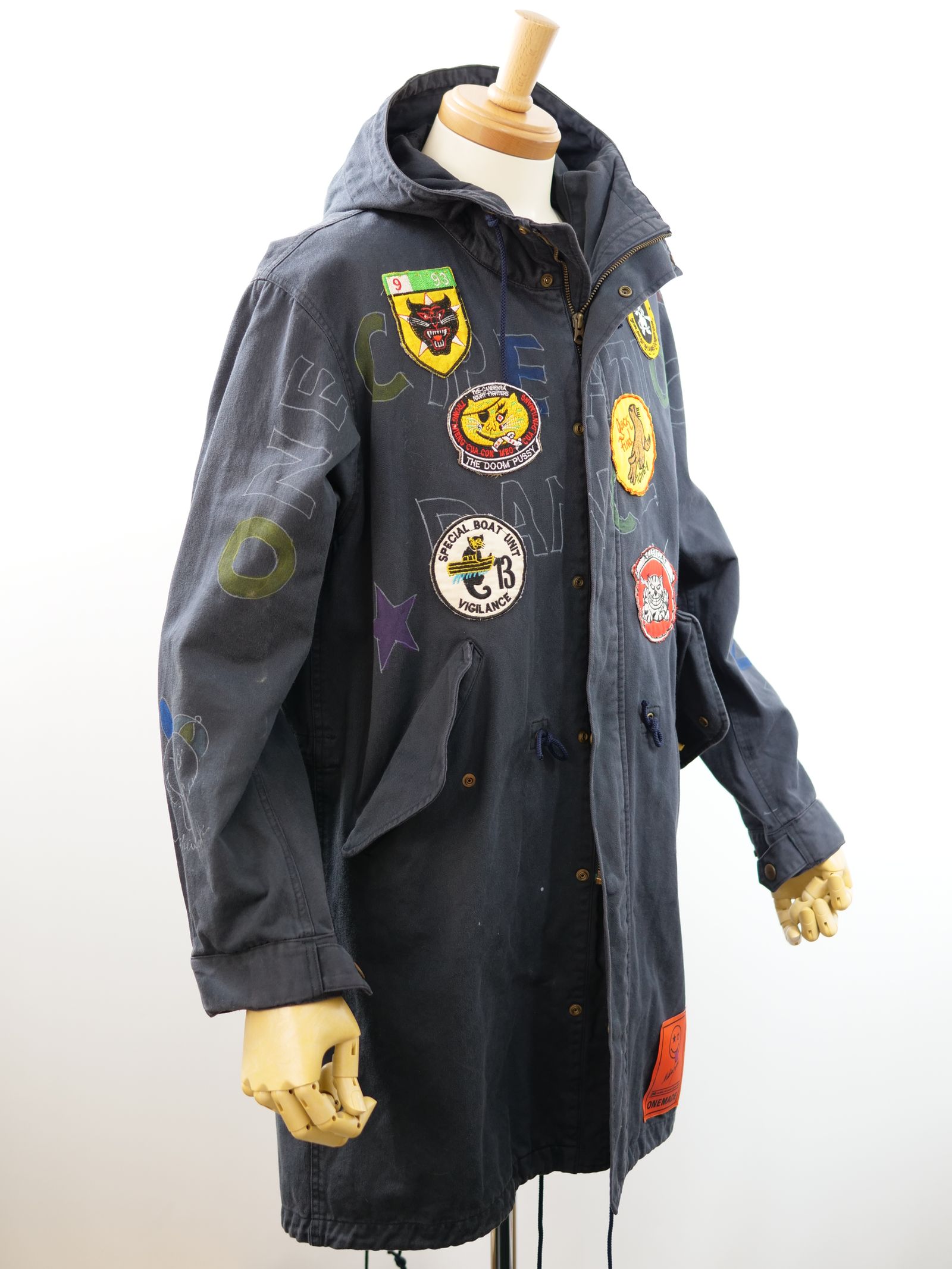 ONE-773 MODSCOAT / ハンドメイド / ネイビー / モッズコート / HAND MADE / アートブランド /