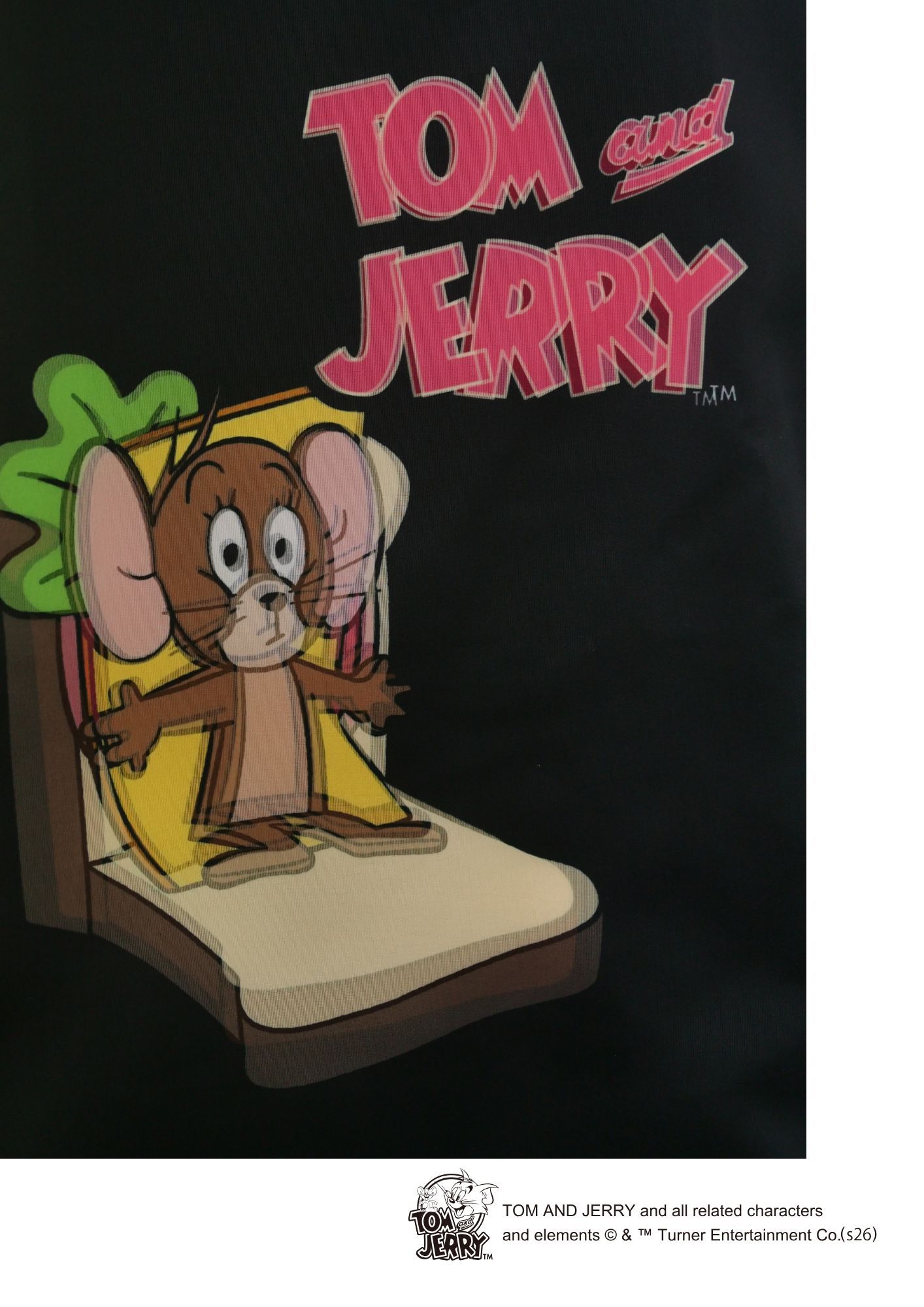 【TOM&JERRY×TRIPPY MIKIO ART】 TR-156 / 3DTシャツ / BLACK / ロンT / ユニセックス