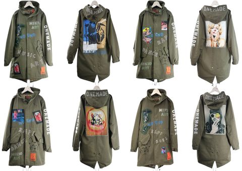 【毎年完売】画家が手がけるArtモッズコート。