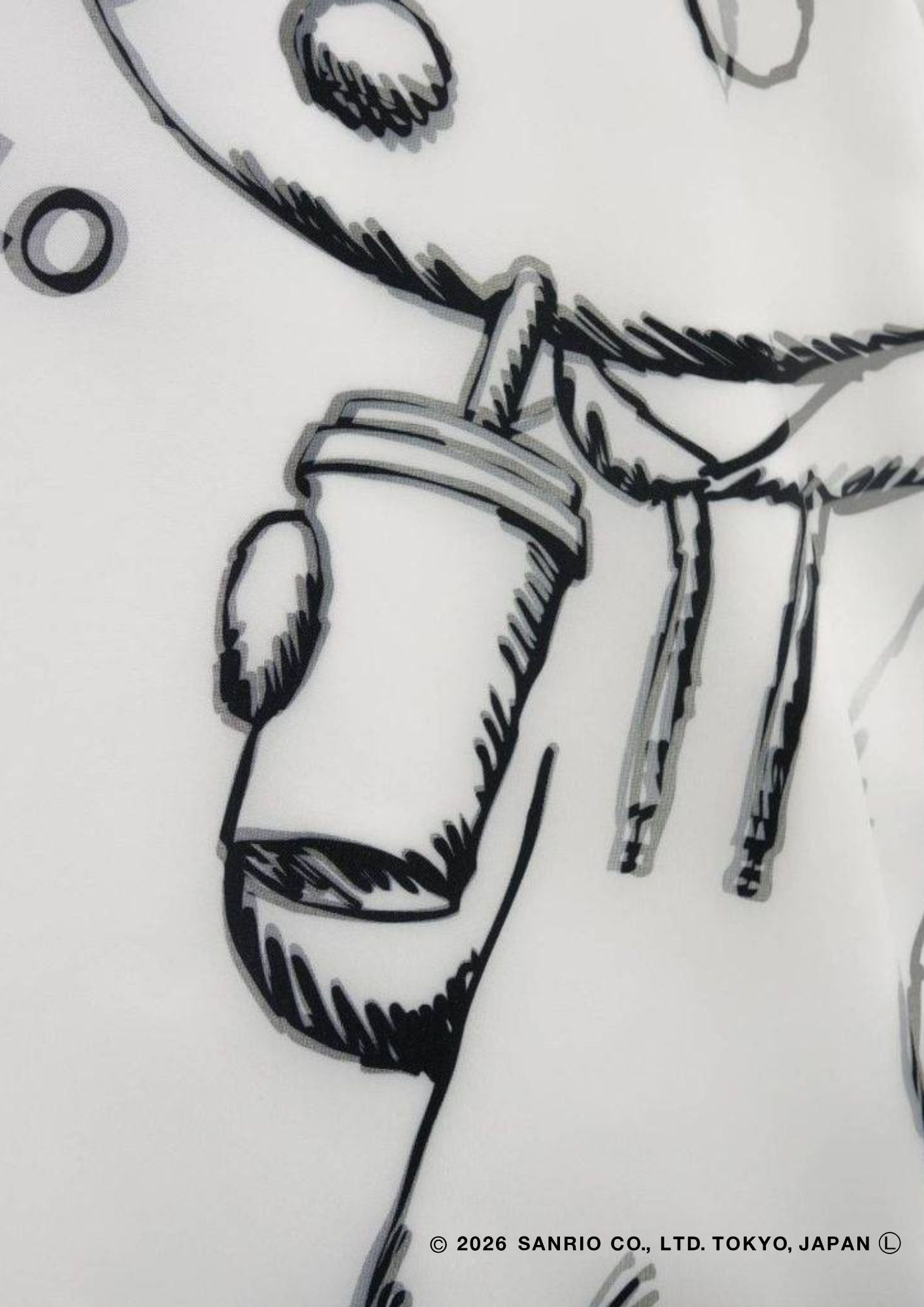 【HELLO KITTY デザイン】TR-095 アートTシャツ / サンリオキャラクターコラボ / WHITE / ユニセックス