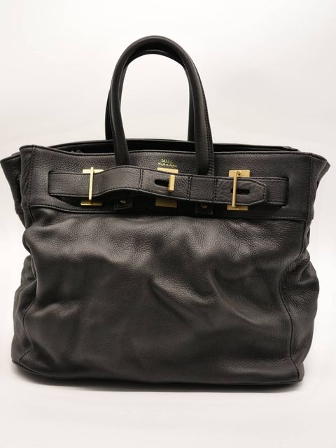 【M.U.L/ エムユーエル】姫路本革（レザー） ブラック / Mサイズ / 日本製 / Made in Japan /トートBag / メンズ レディース 兼用 UNISEX