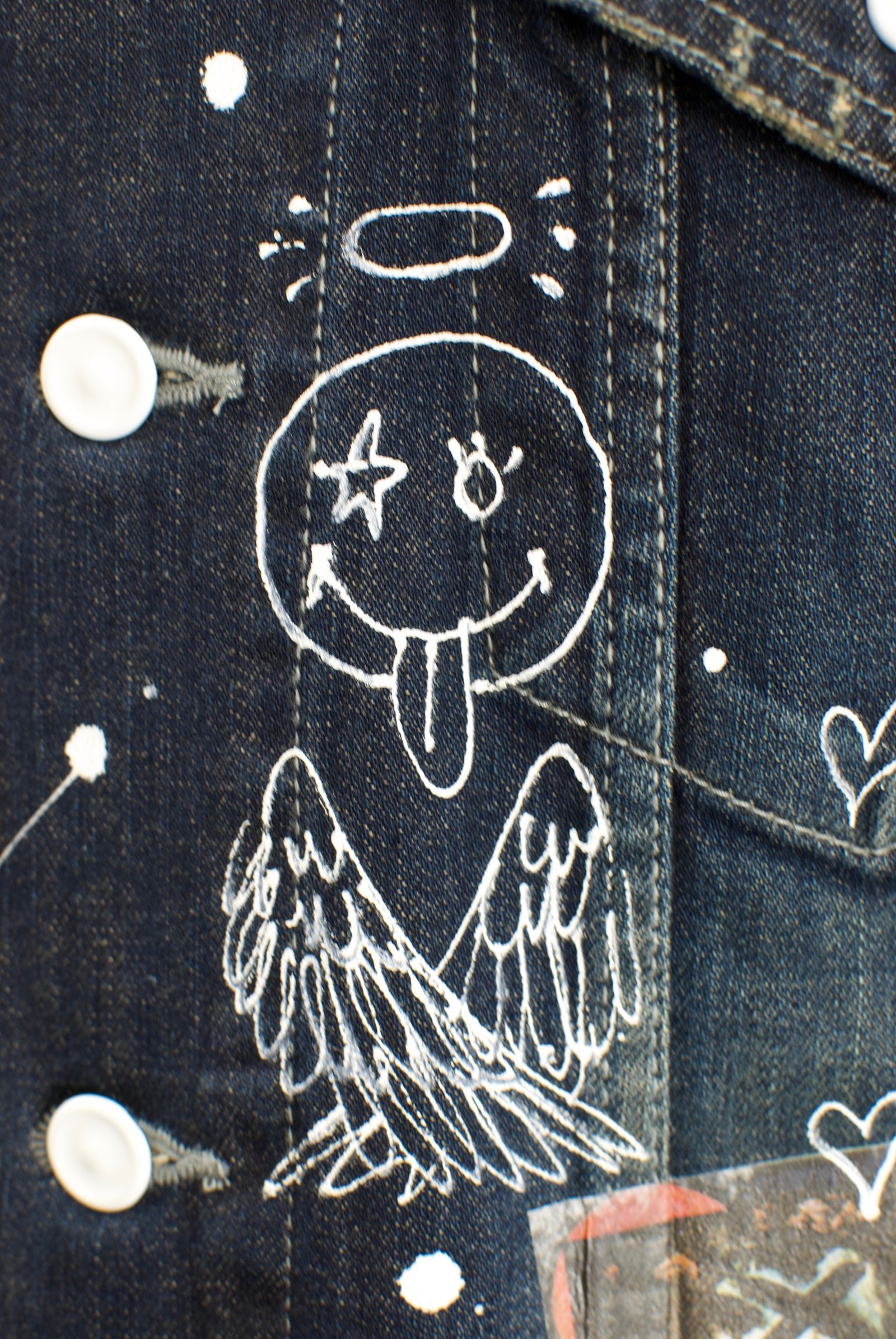 ONE-519 DENIM JACKET  / デニムジャケット /  Hand Made / ハンドメイド  / ハンドペイント