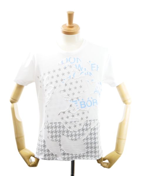 【パッチワークで表現】 Art Tシャツ / WHITE / ハンドメイド / アートTシャツ