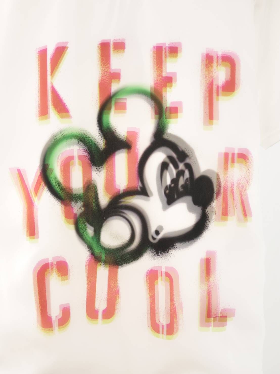 【3Dミッキーデザイン】 TR-050 /アートTシャツ / ディズニーライセンス  / WHITE / ユニセックス