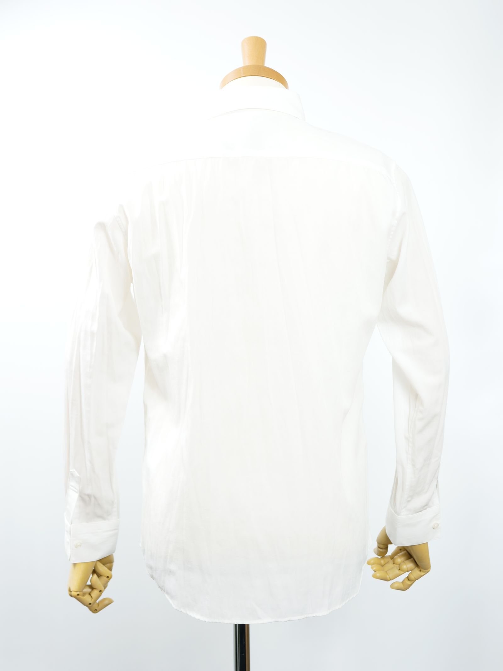 ONE-739 SHIRT /  ビンテージワッペン/ 麻混シャツ / ハンドメイドブランド/ 日本製