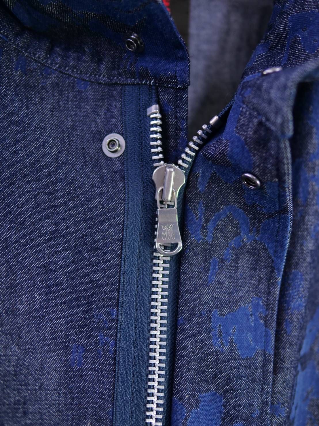 【1点物】ブリーチ花柄プリント モッズコート｜ミリタリー×現代アート｜大人のための3シーズンアウター