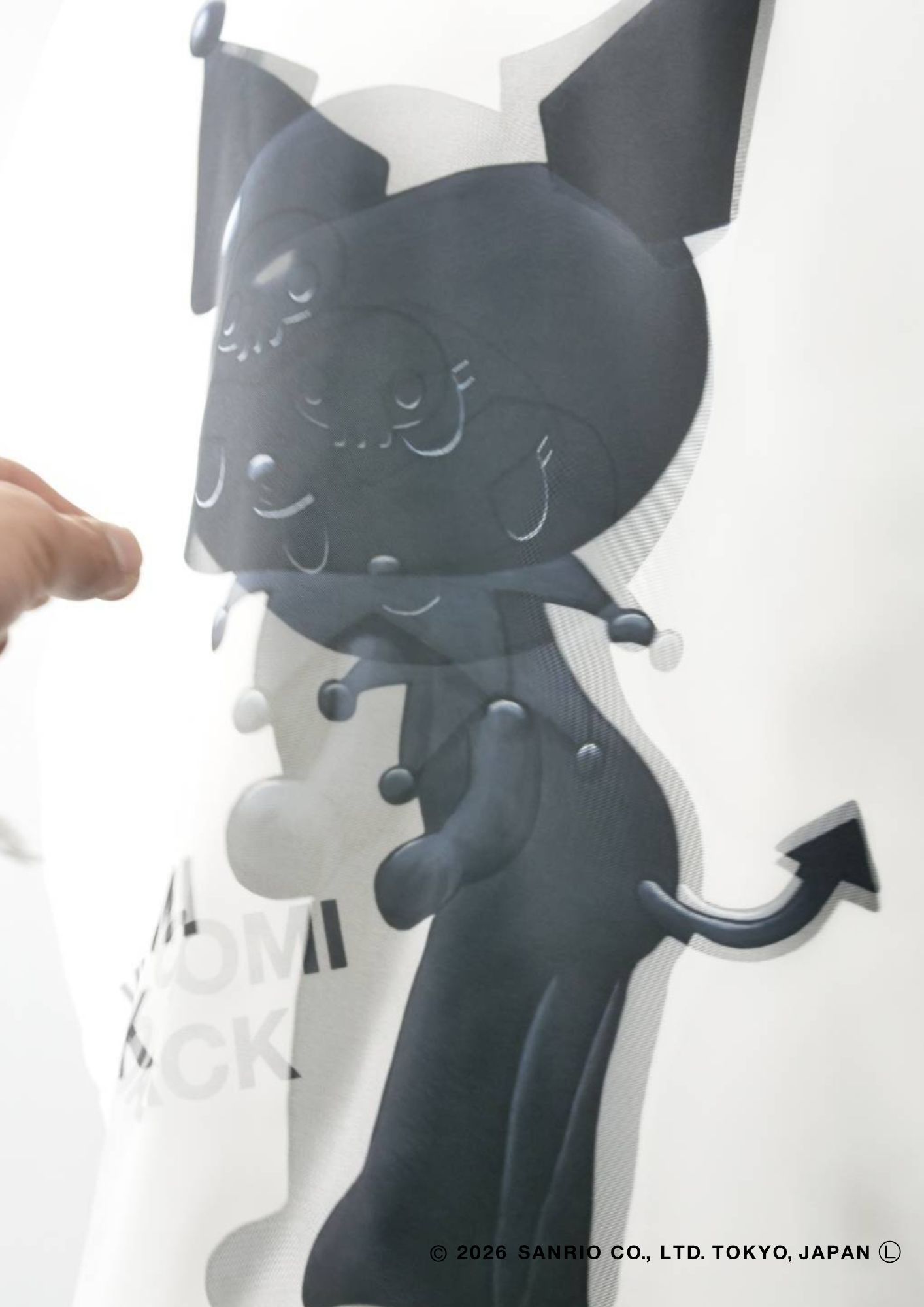 【KUROMIデザイン】TR-096 / 3DアートTシャツ / サンリオキャラクターコラボ / WHITE / ユニセックス