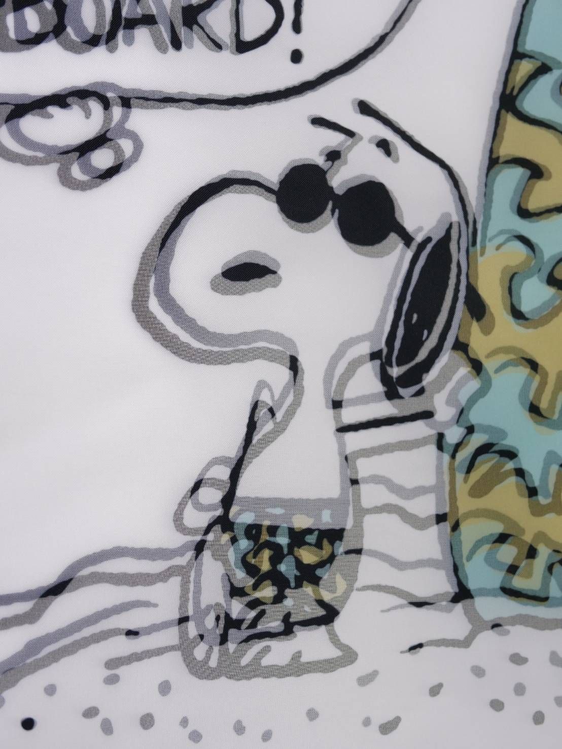 【スヌーピーシリーズ】 TR-099 / PEANUTS / SNOOPY / ライセンス商品 / 3Dアート / スヌーピーTシャツ / WHITE / UNISEX