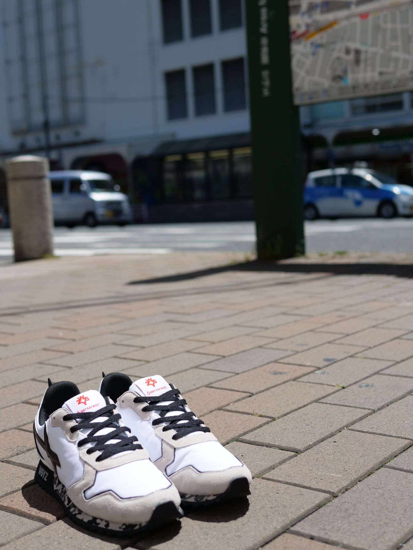 JET-M / WHITE×BLACK×CAMO /ローカットスニーカー「スウェード×ナイロン×レザーの異素材コンビネーション」